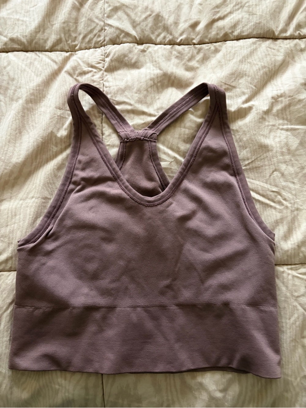 Zella Mauve Racerback Crop Bralette